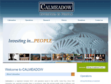Tablet Screenshot of calmeadow.com
